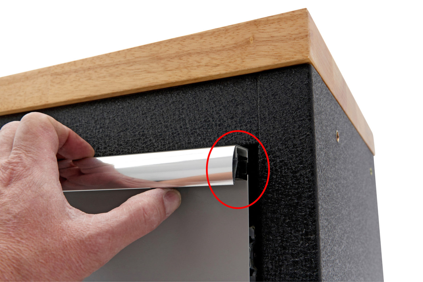 Profesionálny pracovný stôl so skrinkou na náradie, 136cm, 9 zásuviek HBM