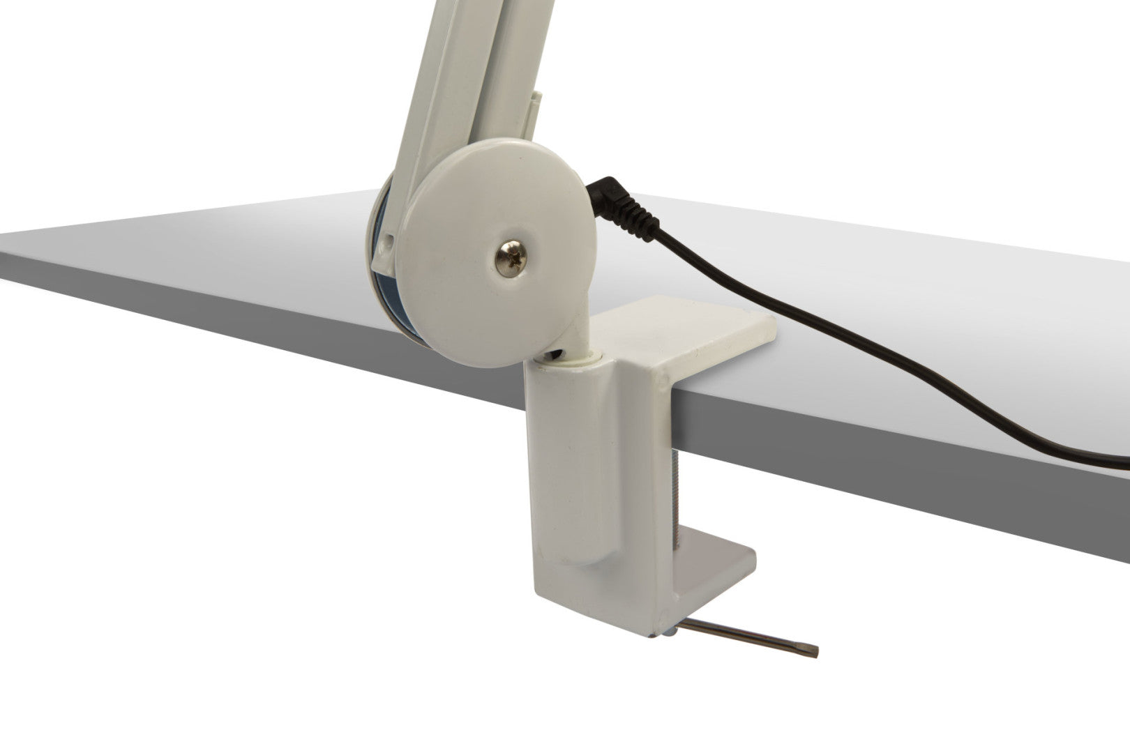 LED lampa s lupou a nastaviteľným ramenom, s úchytom na stôl, 3800lux HBM