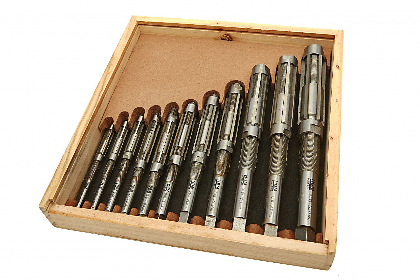 Sada 11 nastaviteľných výstružníkov 12 - 35mm HBM