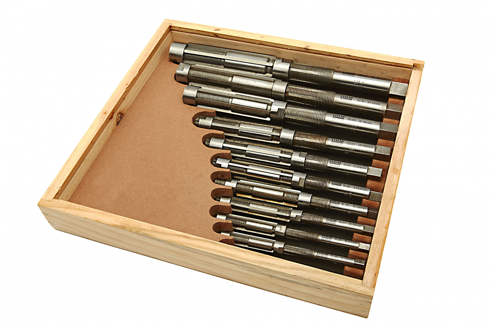 Sada 11 nastaviteľných výstružníkov 12 - 35mm HBM