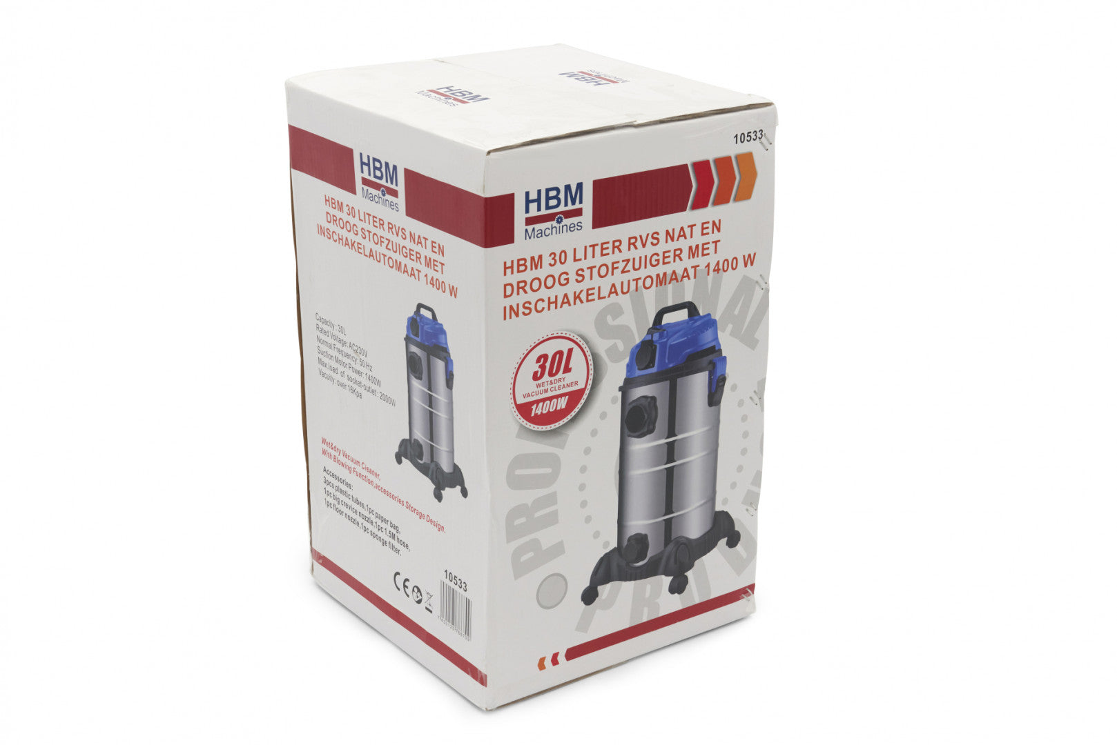 Vysávač na mokré a suché vysávanie 30l 1400W HBM