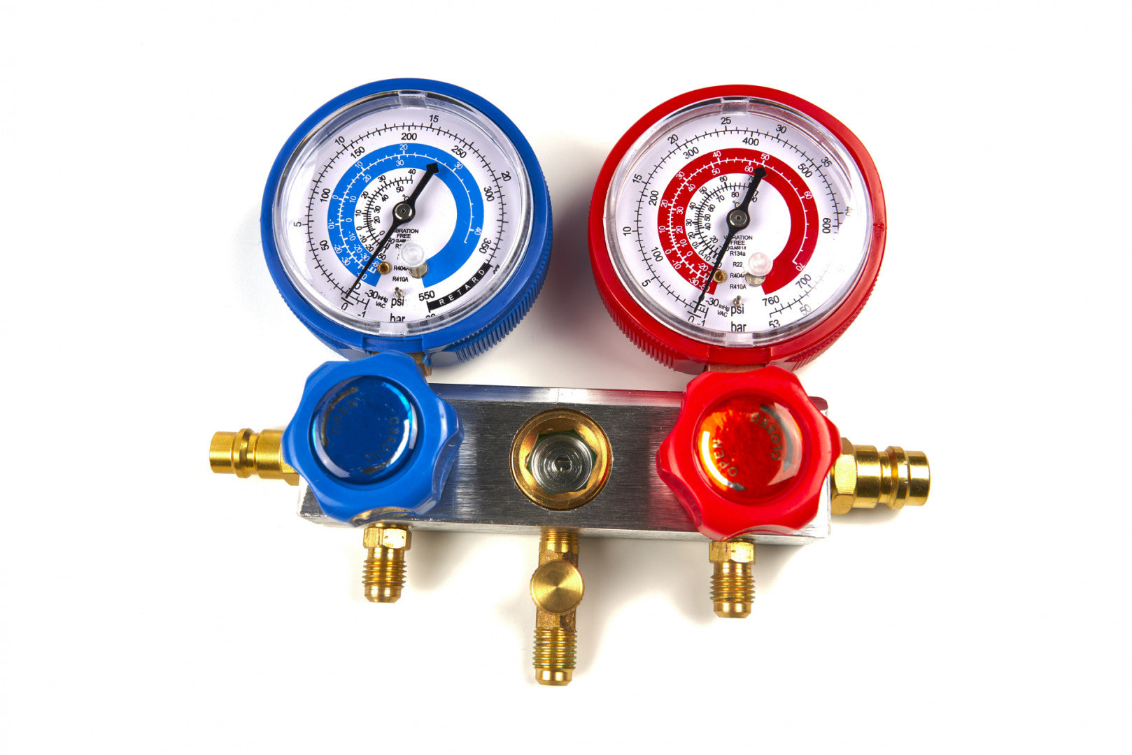 Vákuové čerpadlo s 1 stupňom so súpravou manometrov 2 porty 85l/min HBM