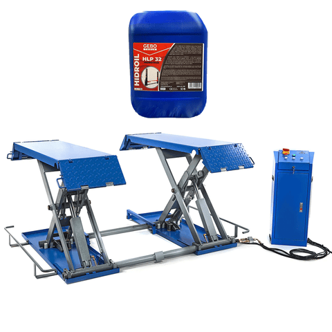 Nožnicový zdvihák 220V 3t HBM + olej zdarma