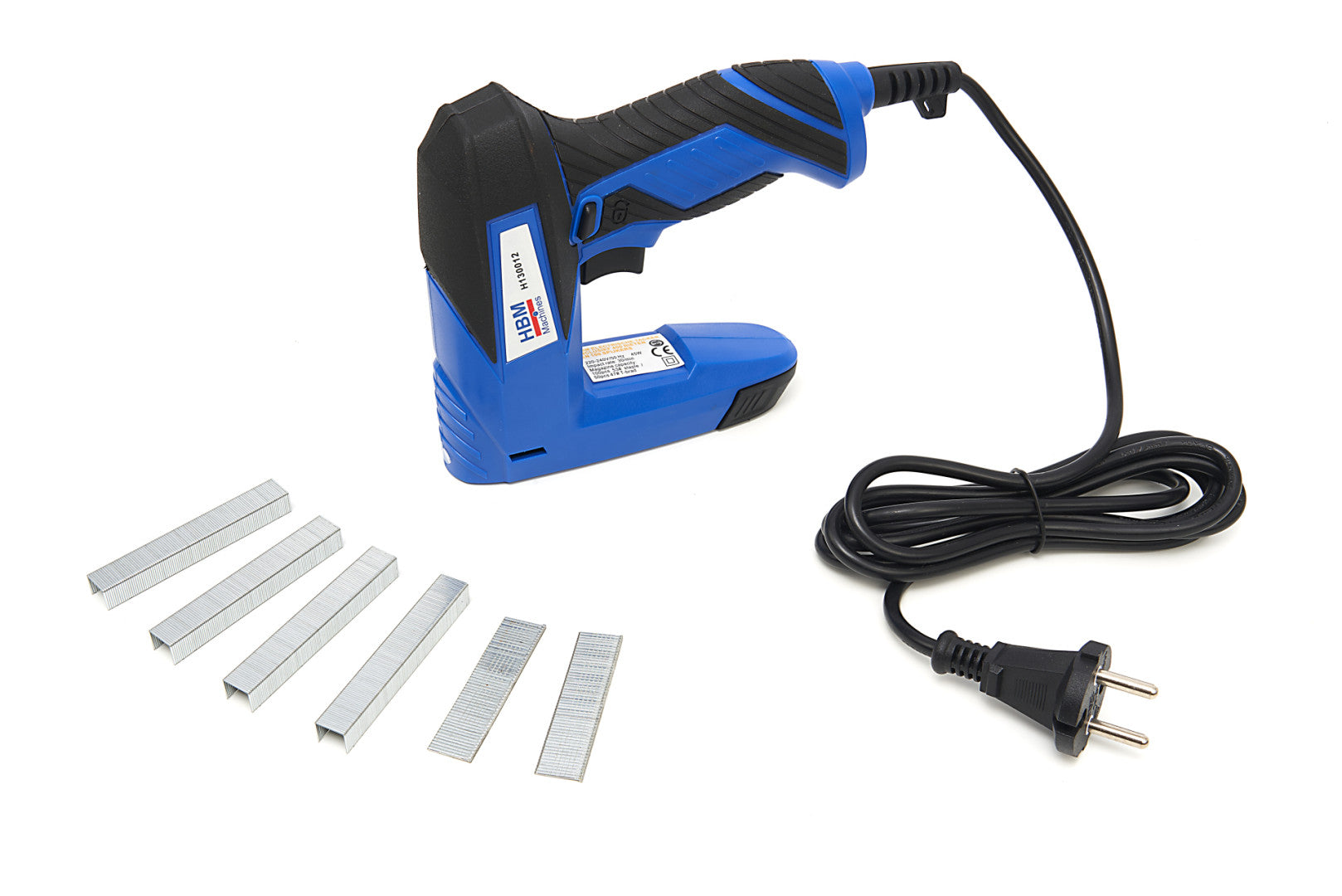 Elektrická sponkovačka so 400 sponkami a 100 klincami HBM