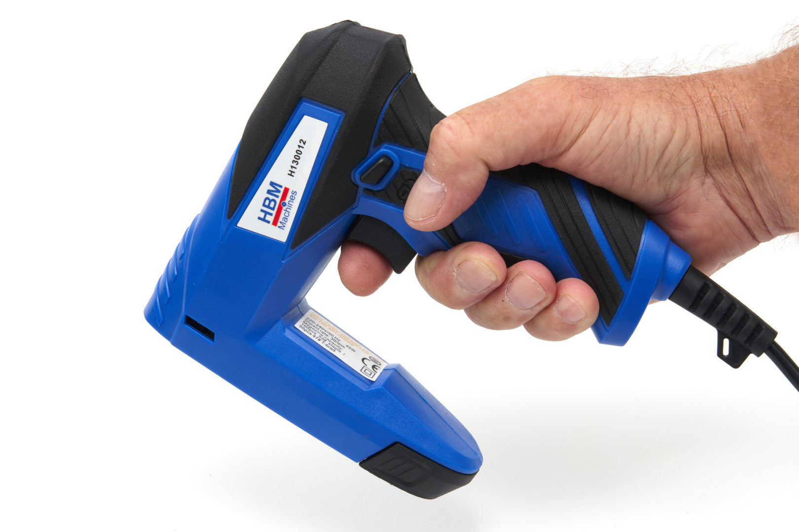 Elektrická sponkovačka so 400 sponkami a 100 klincami HBM