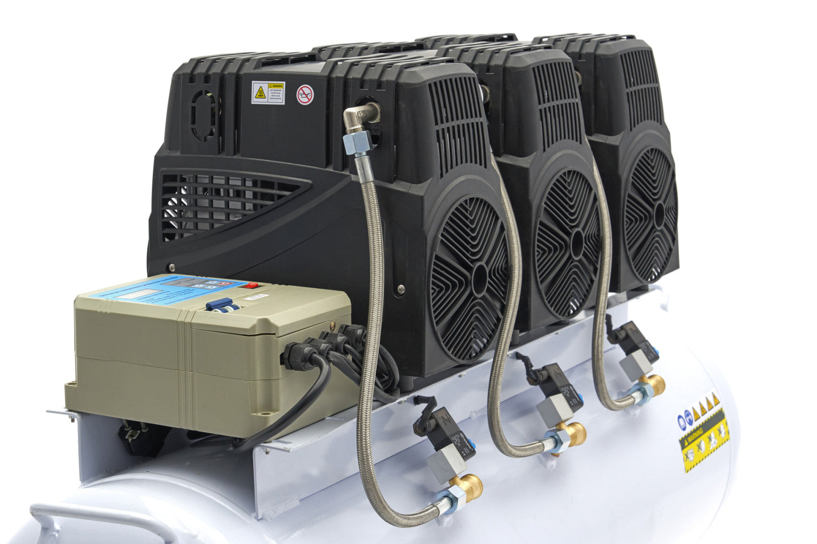 Tichý bezolejový kompresor s nízkou hlučnosťou 150l 10bar HBM Machines Holandsko