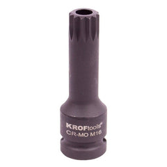 Spline rázový bit M16 s otvorom 1/2'' Kroftools