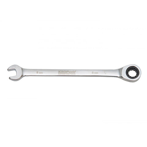 Kombinovaný kľúč očkoplochý s račňou 8mm Kroftools