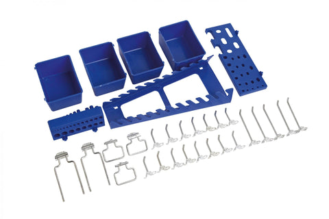 Sada 32ks príslušenstva na nástenný panel na organizáciu náradia Kroftools