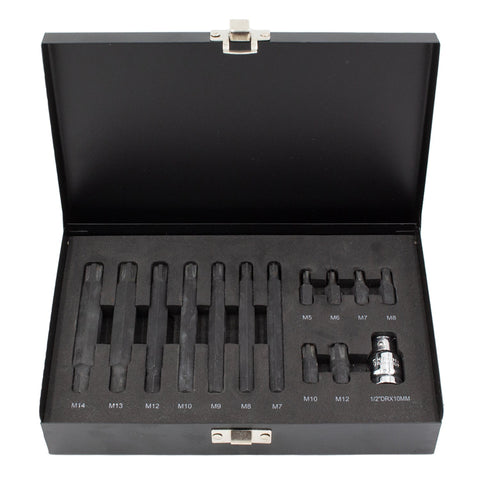 Sada ribe bitov na rázové uťahovanie 14 kusov kroftools