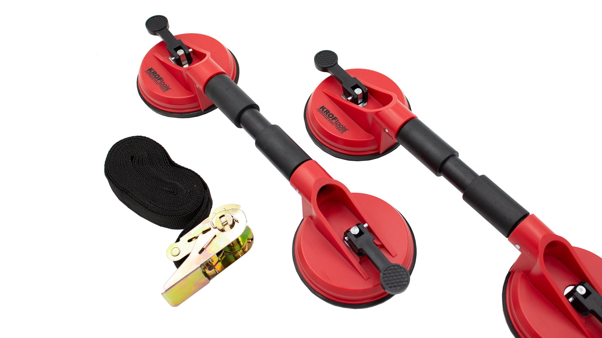 Sada s prísavkou na demontáž čelného skla + upevňovací popruh kroftools