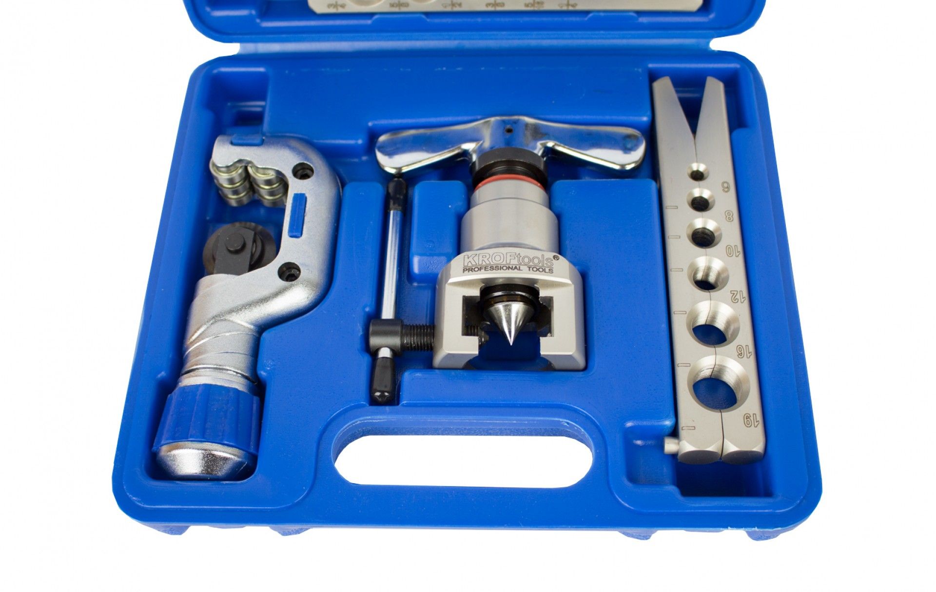Profesionálna pertlovacia sada na rozšírenie a rezanie medených, hliníkových a mosadzných rúrok Kroftools