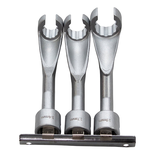 Sada kľúčov na demontáž vstrekovačov, 3ks (14, 17, 19mm) BMW, Opel, Mercedes - Kroftools