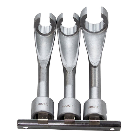 Sada kľúčov na demontáž vstrekovačov, 3ks (14, 17, 19mm) BMW, Opel, Mercedes - Kroftools