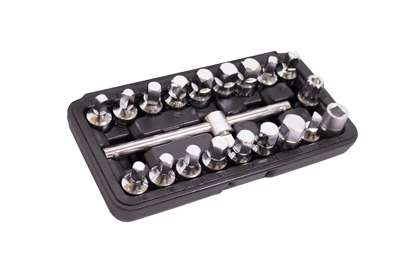 Sada kľúčov - nadstavcov na zátky olejových vaní 20ks Kroftools