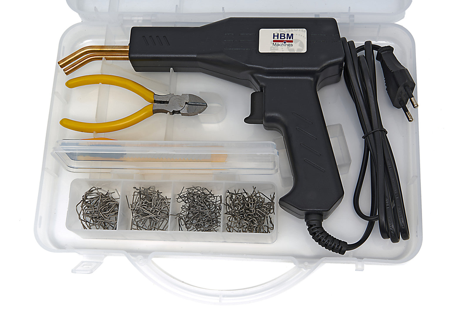 Zváracia pištoľ na plasty 43W, s 200 sponami HBM