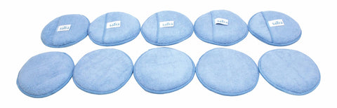 Sada 10 hubiek na voskovanie a leštenie, 13cm