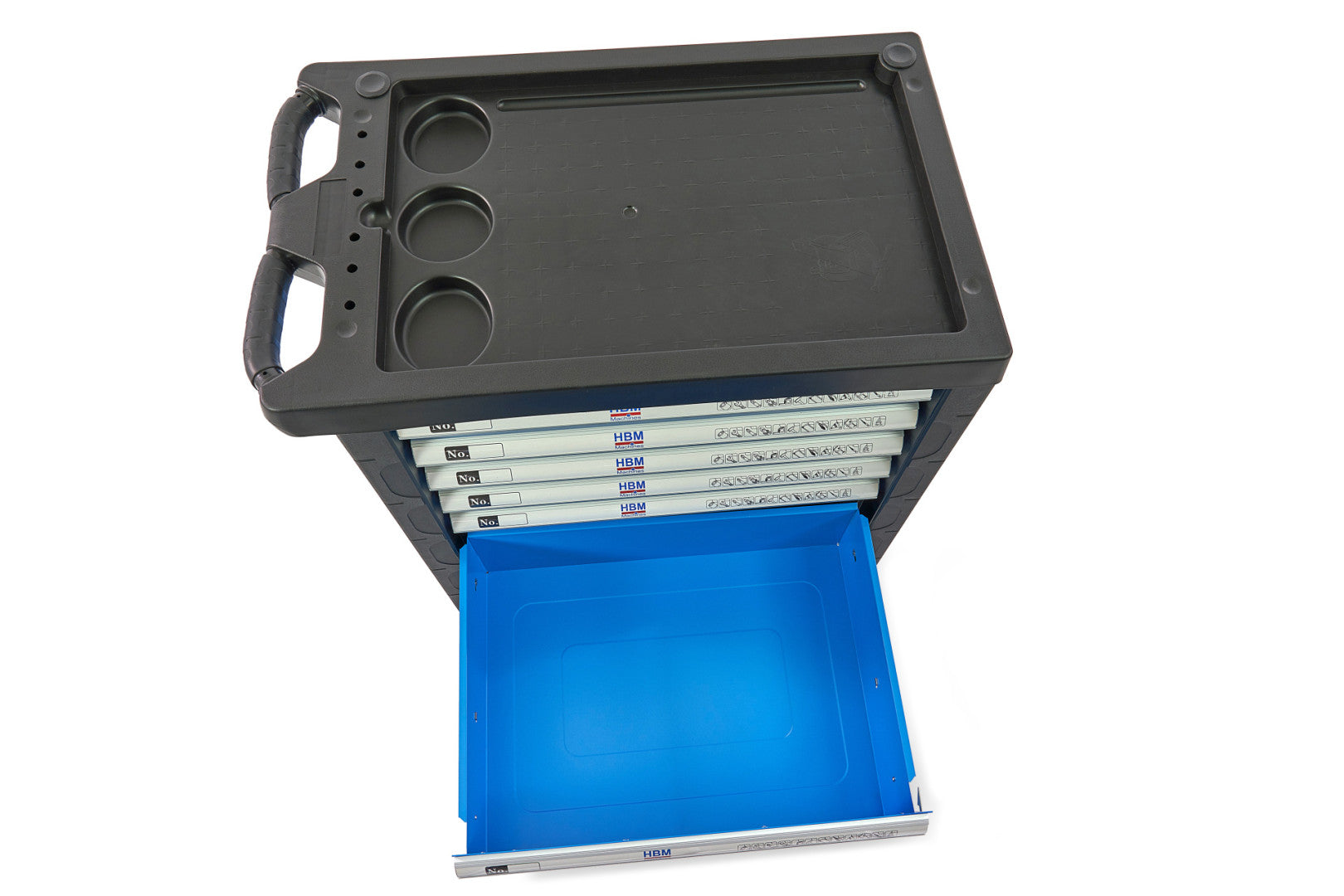 Profesionálna skrinka - dielenský vozík s náradím, so 7 zásuvkami, 196ks náradia, 5 vložiek - premium, HBM Holandsko