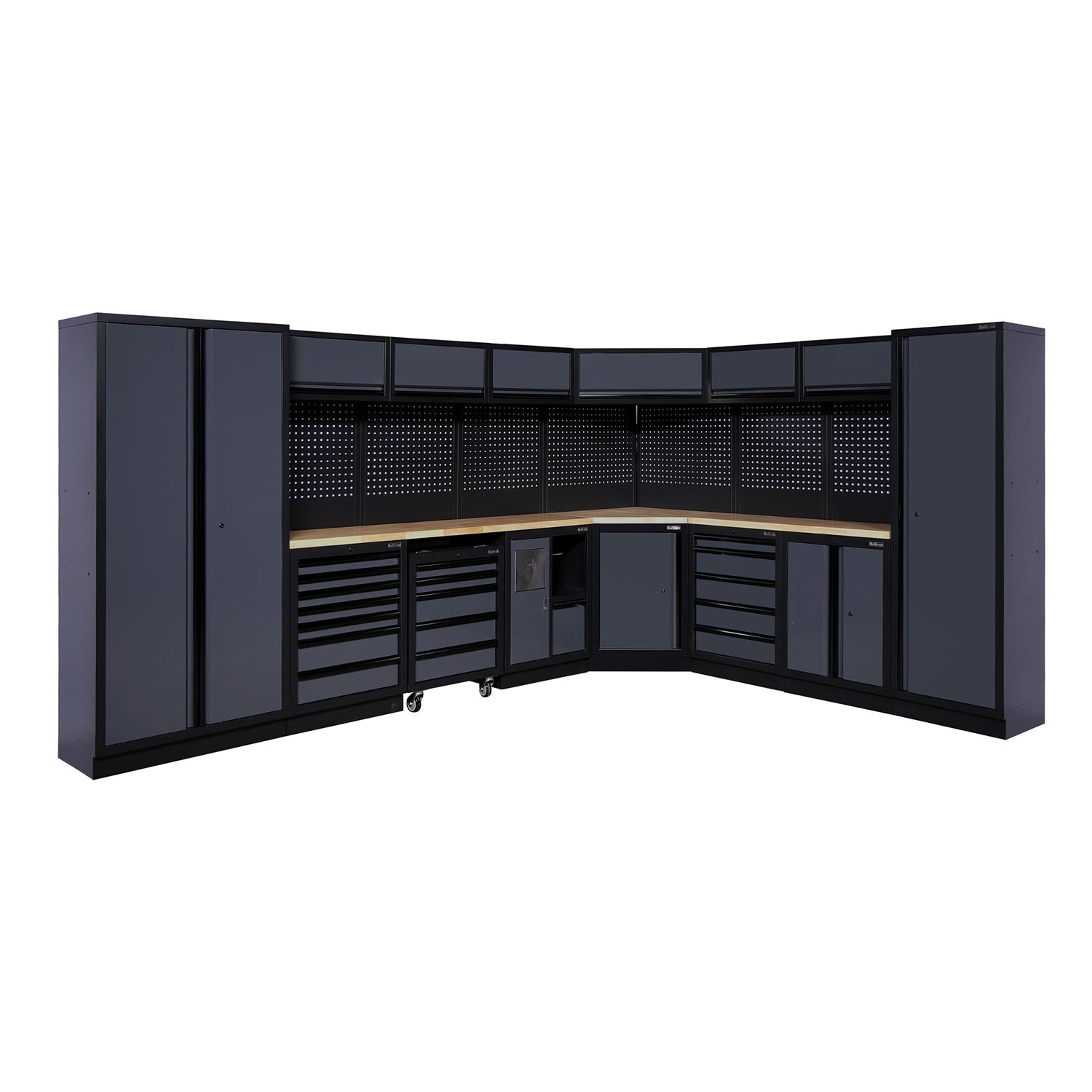 Profesionálna XXL zostava kovového dielenského nábytku