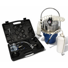 Sada na odvzdušnenie bŕzd a výmenu brzdovej kvapaliny, s adaptérmi, Gebo Tools