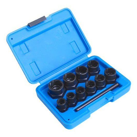 Sada vyťahvákov na opotrebované skrutky 9 - 19mm, 11ks