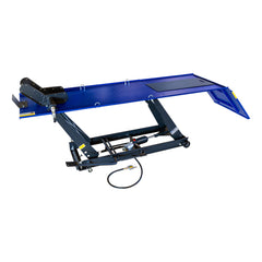 Hydraulicko-pneumatický zdvihák - plošina pre motocykle s uchytením kolesa 450kg