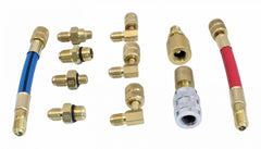 Sada rýchlospojok a adaptérov pre servis klimatizačných systémov 11ks