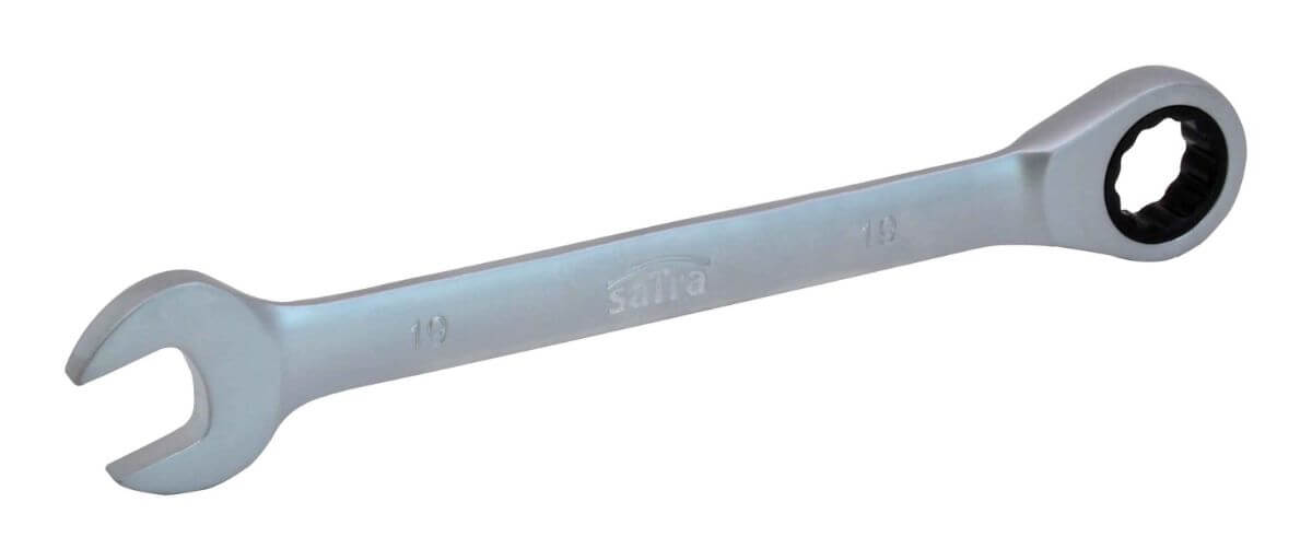 Sada kombinovaných očko-plochých kľúčov s račňou 12ks 8 - 19mm Satra