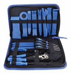 Súprava nástrojov na demontáž autorádia a čalúnenia, auto klipy 24ks