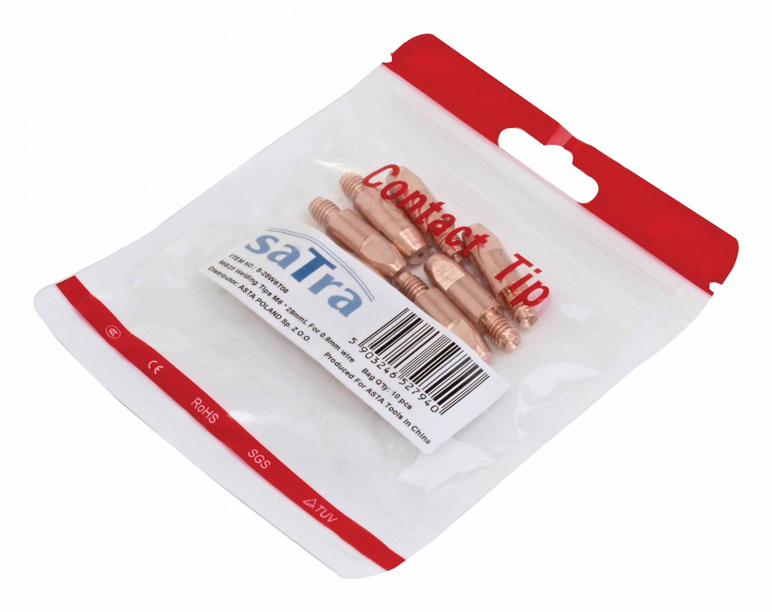 Sada kontaktných dýz M6 závit 0,8 MB24 MB25 MB36 – 10 kusov