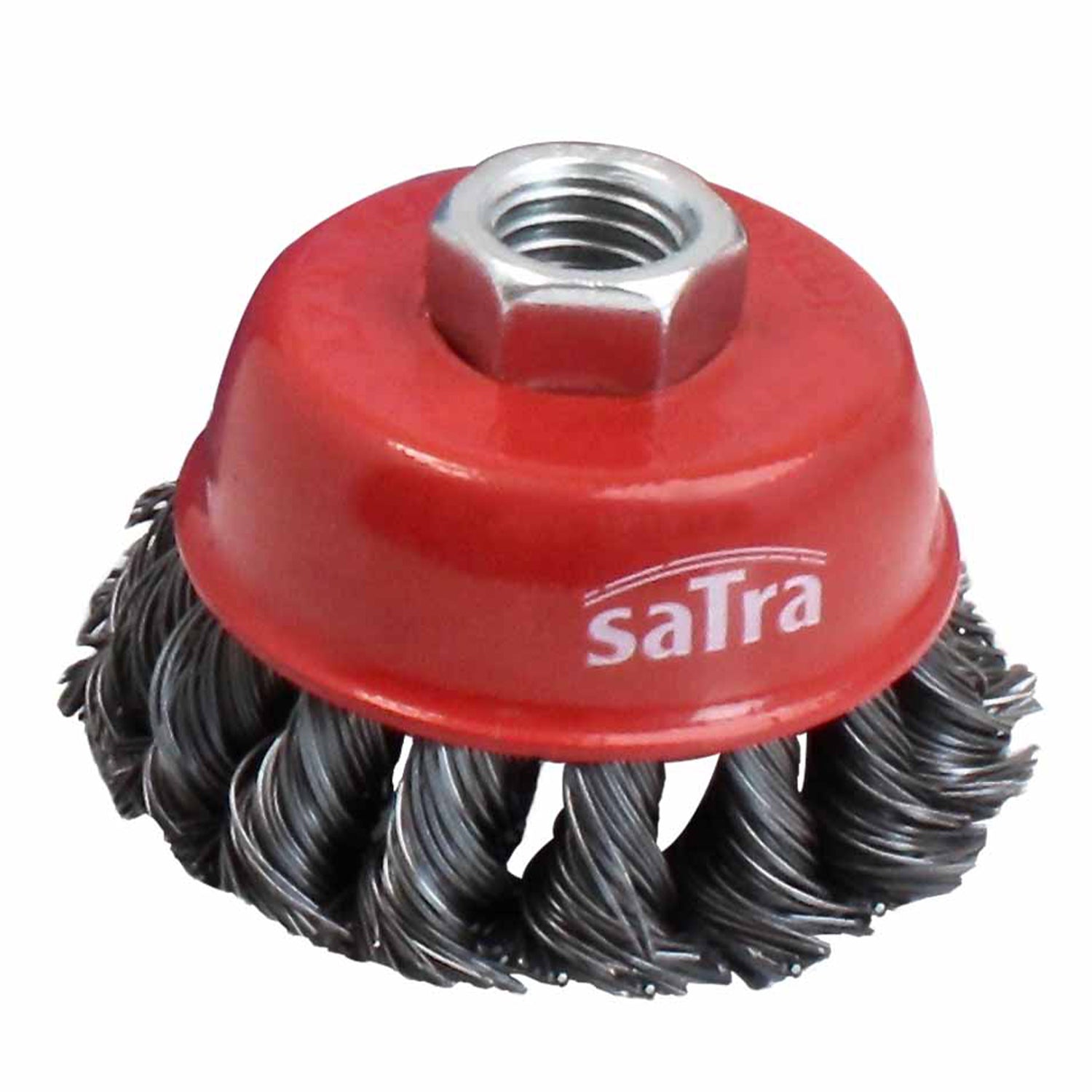 Zkrútená drôtená kefa zvonového typu 75 mm satra