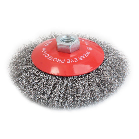 Drôtený kotúč - bočná rotačná kefa 125mm Satra