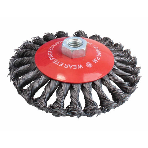 Zkrútená drôtená kefa 125 mm satra