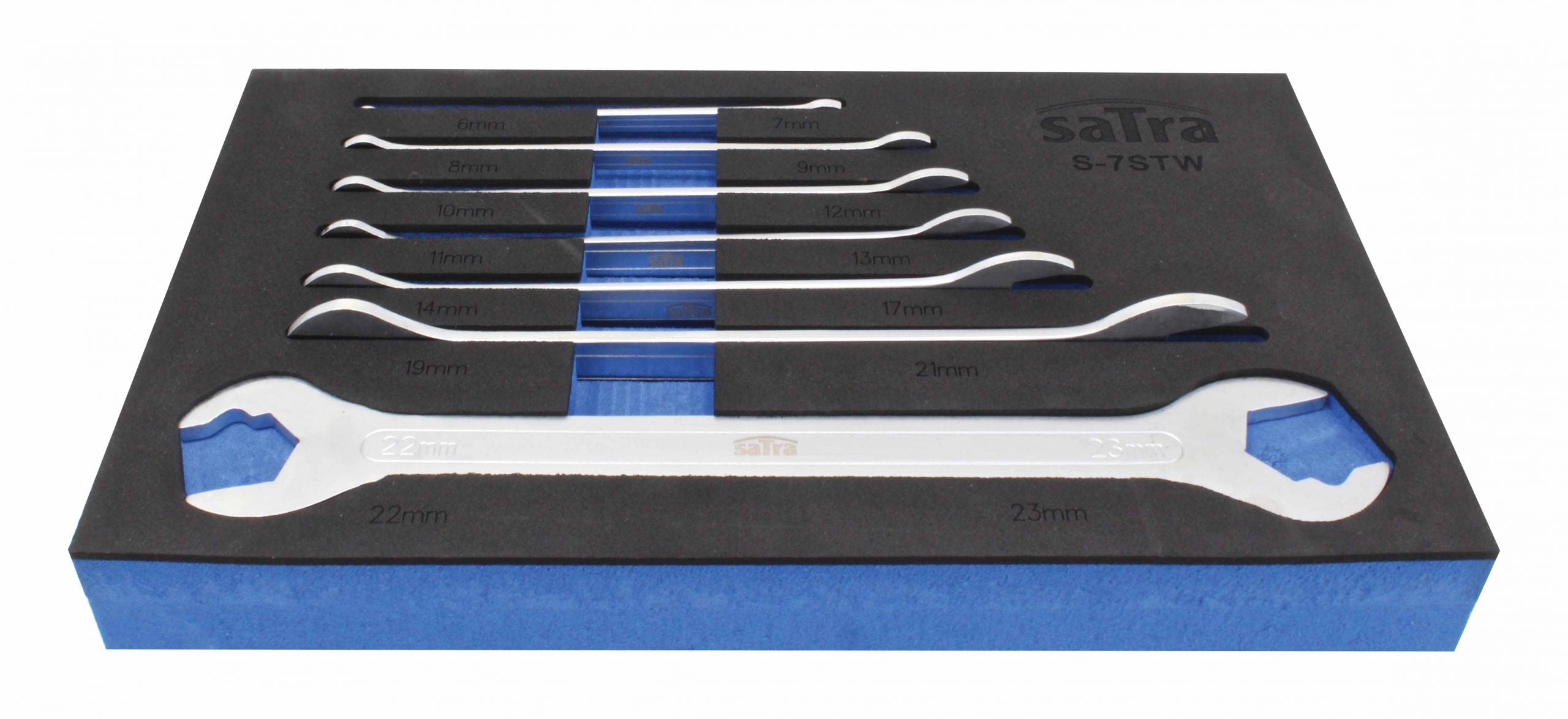 Penová vložka s extra tenkými vidlicovými kľúčmi 7ks