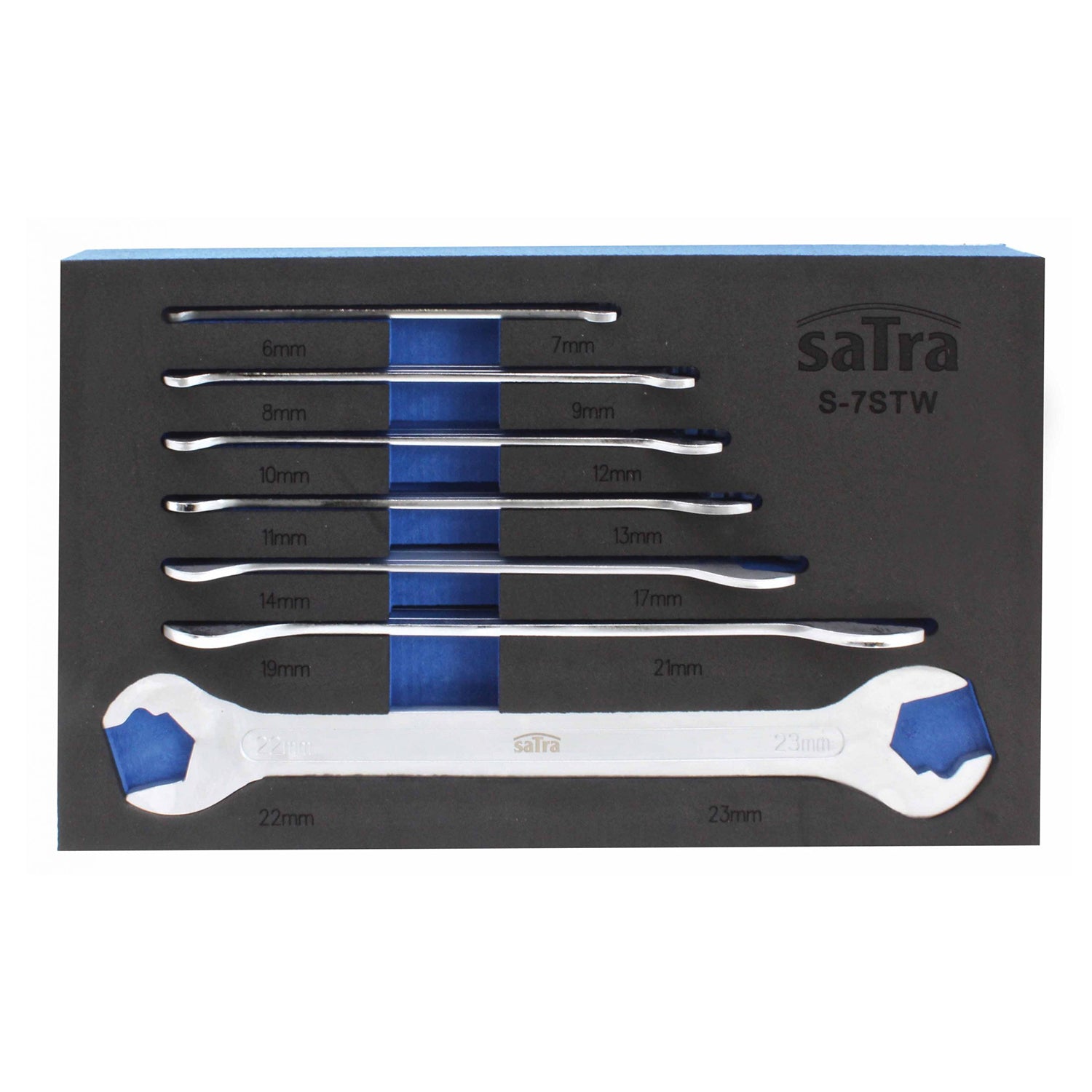 Penová vložka s extra tenkými vidlicovými kľúčmi 7ks