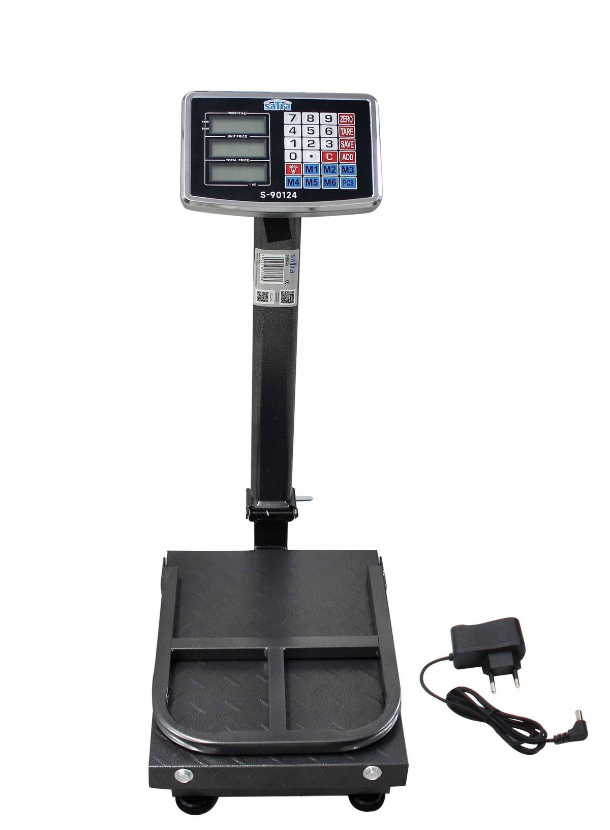 Digitálna plošinová váha, obchodná, s LCD displejom, do 150kg Satra