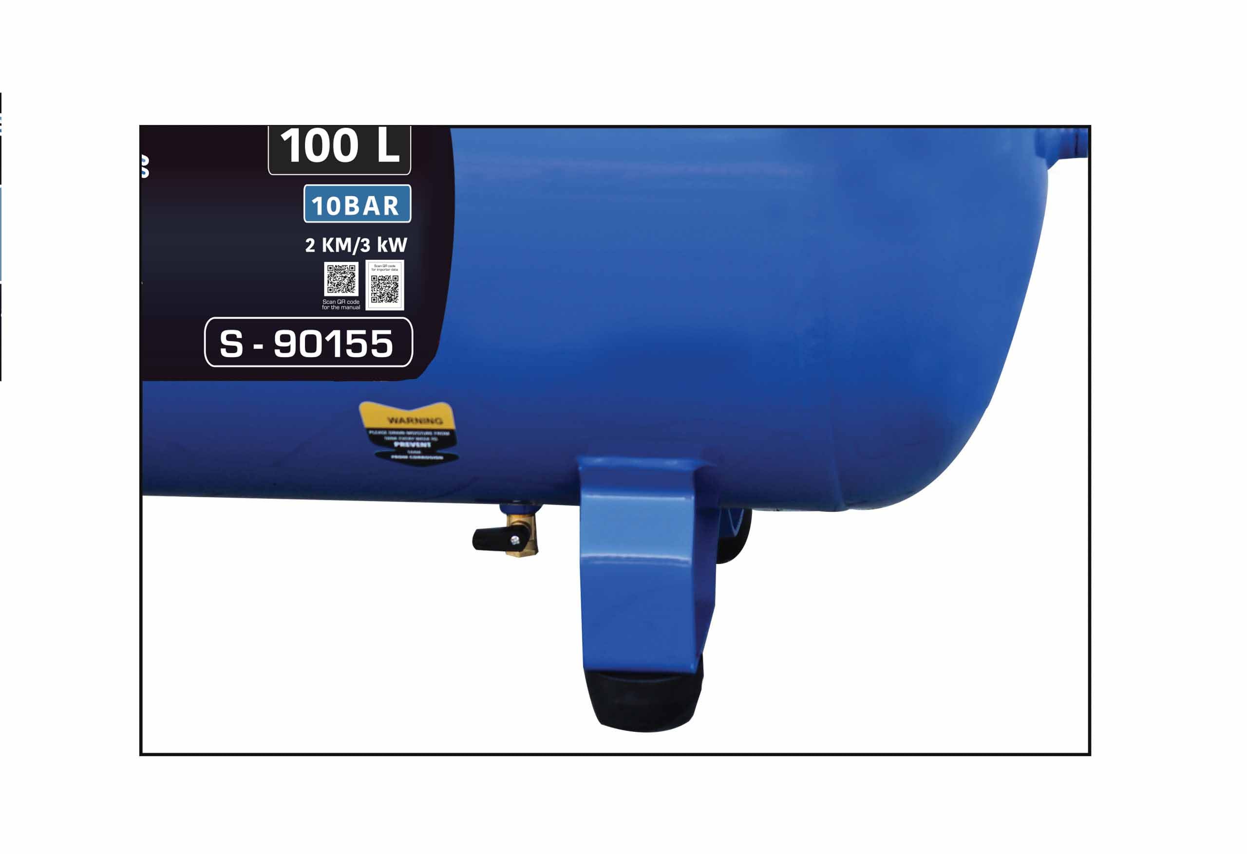 Vzduchový kompresor 100l 3hp 230V Satra