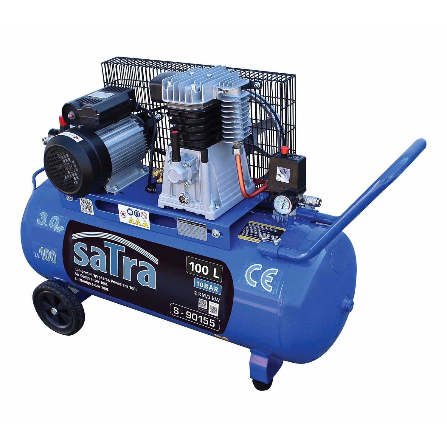 Vzduchový kompresor 100l 3hp 230V Satra