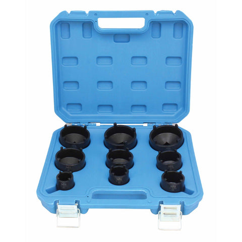 Sada nástrčiek so 4 kolíkmi na drážkované matice, 9 kusov