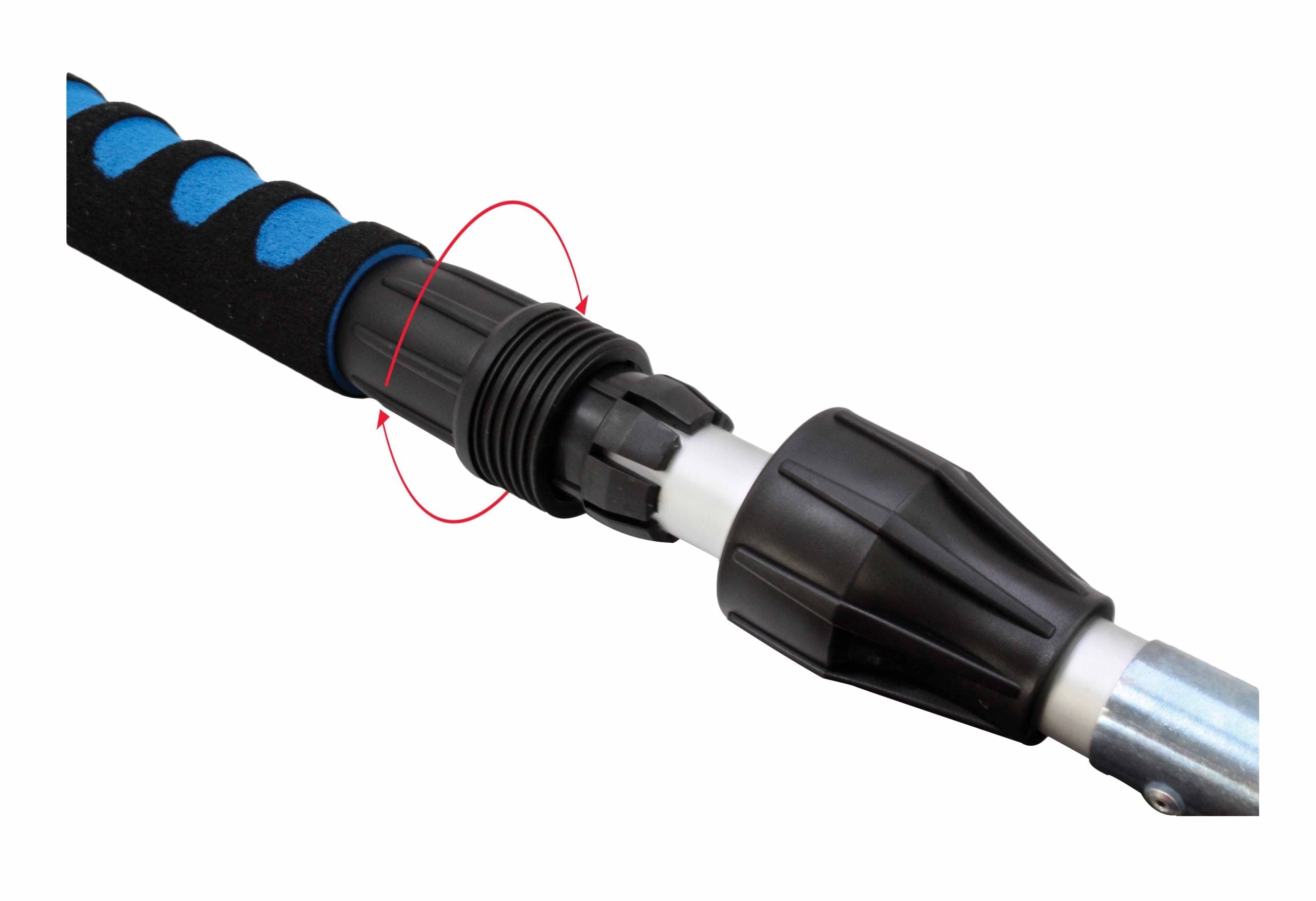 Teleskopická umývacia kefa s napojením na vodu 950-1565 mm