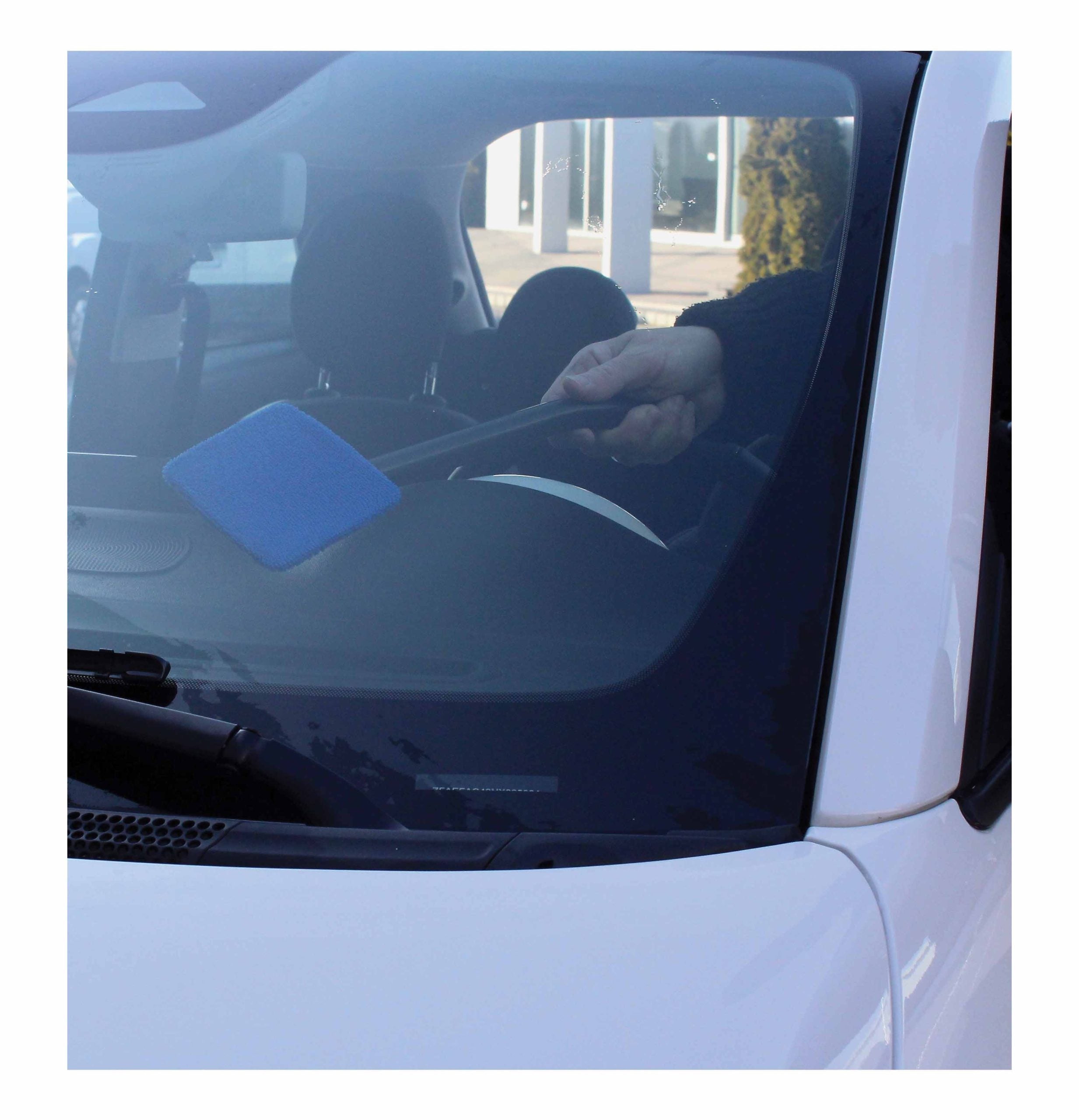 Mikrovláknová utierka na čelné sklo s otočnou rukoväťou