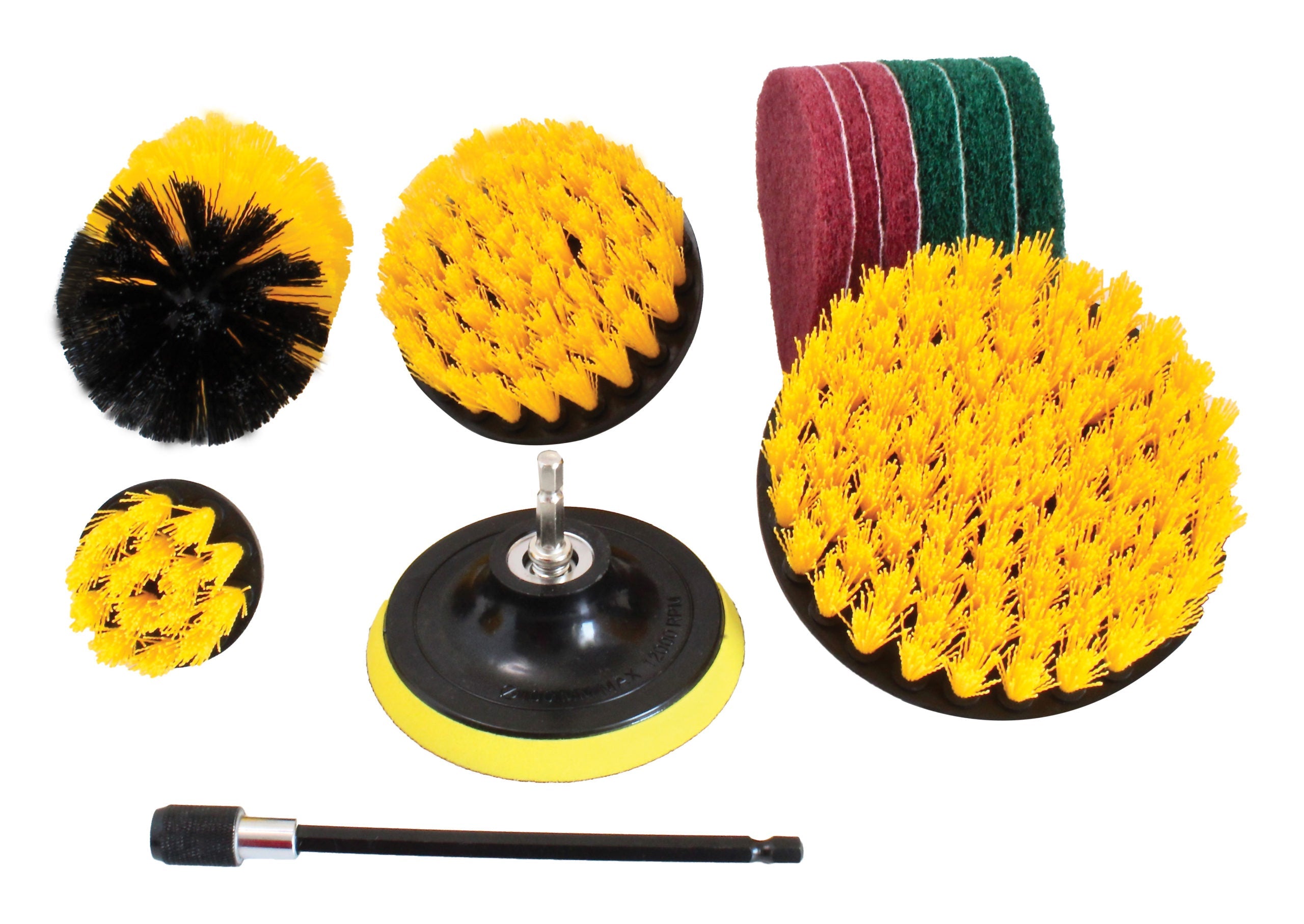 Sada čistiacich kefiek na vŕtačku, 12ks Satra