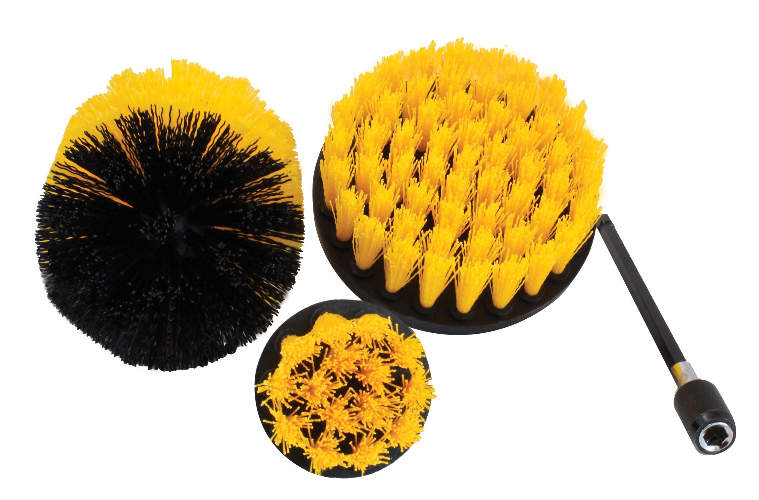 Sada 3 čistiacich kefiek na vŕtačku satra