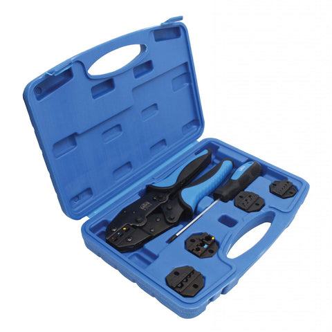 Sada lisovacích klieští s račňou 4 v 1