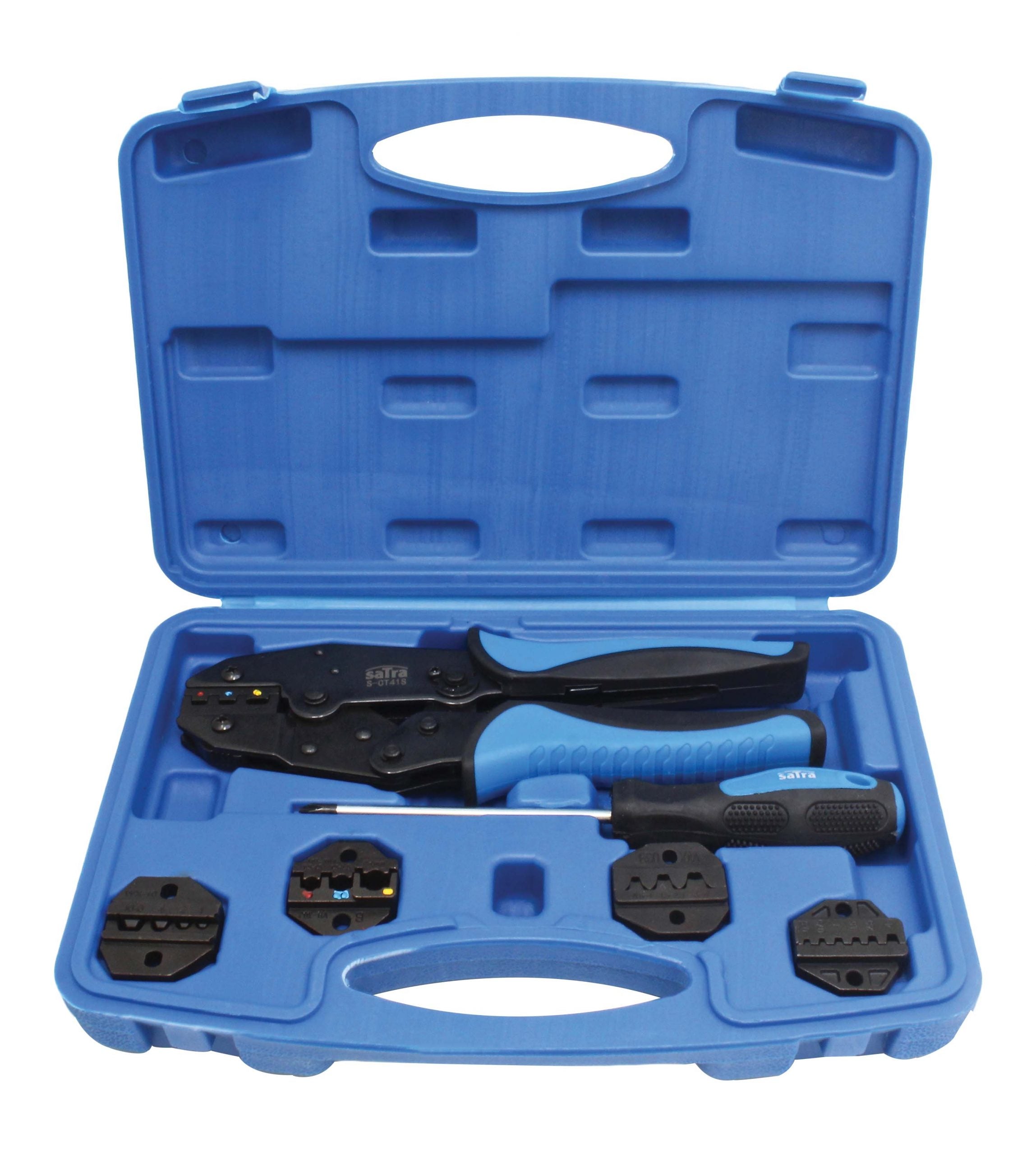 Sada lisovacích klieští s račňou 4 v 1