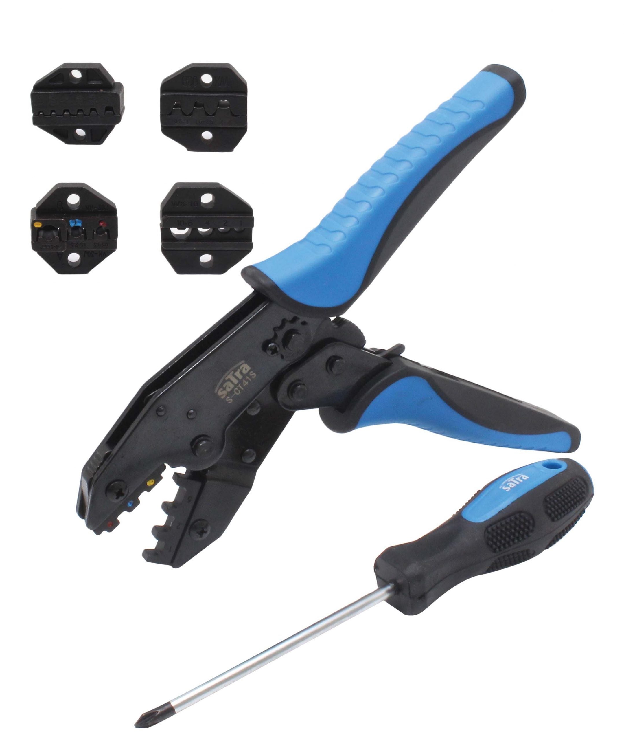 Sada lisovacích klieští s račňou 4 v 1