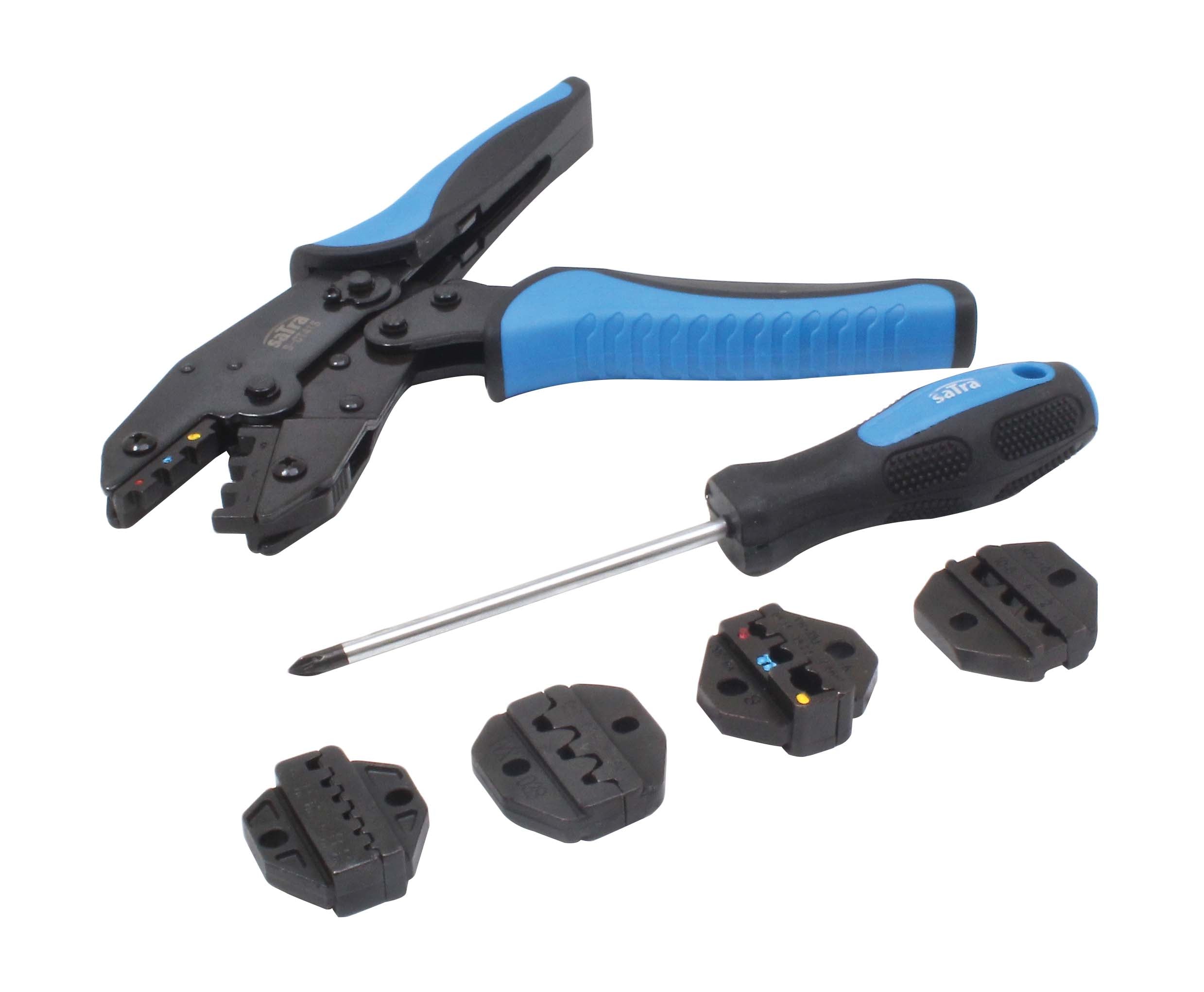 Sada lisovacích klieští s račňou 4 v 1