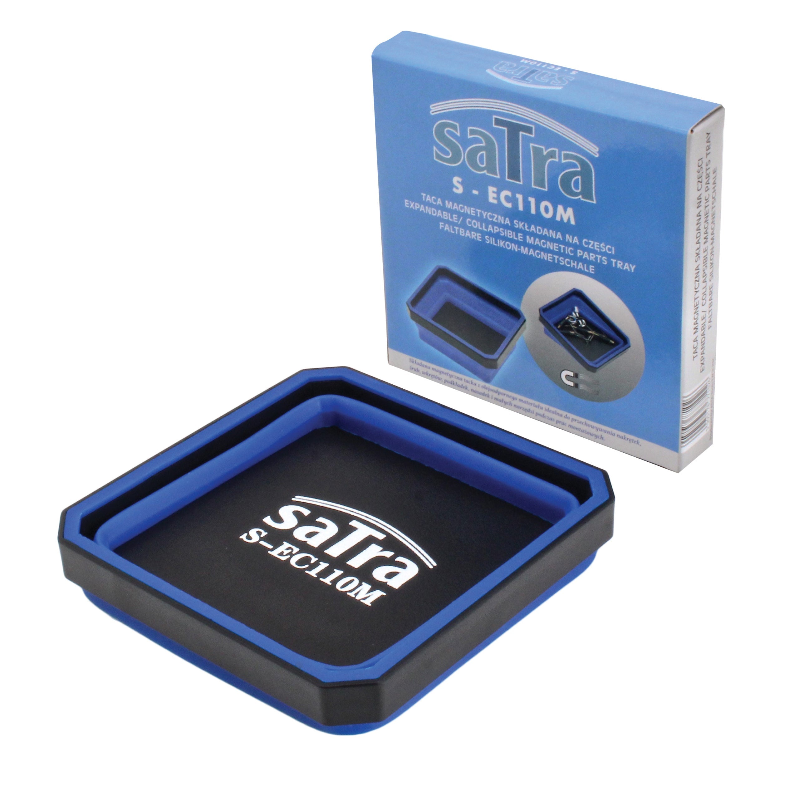 Skladacia štvorcová magnetická miska 110 x 110 x 50 mm