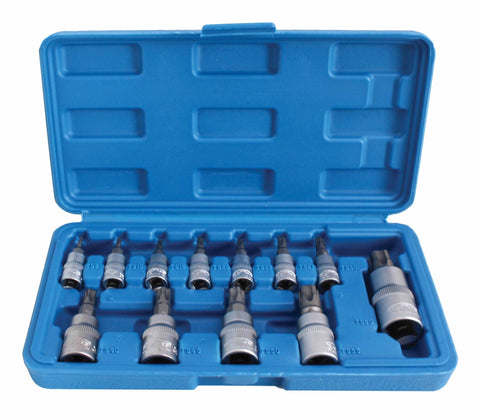 Sada torx bitových kľúčov s 5-ramenným profilom ts8-ts60 12 kusov