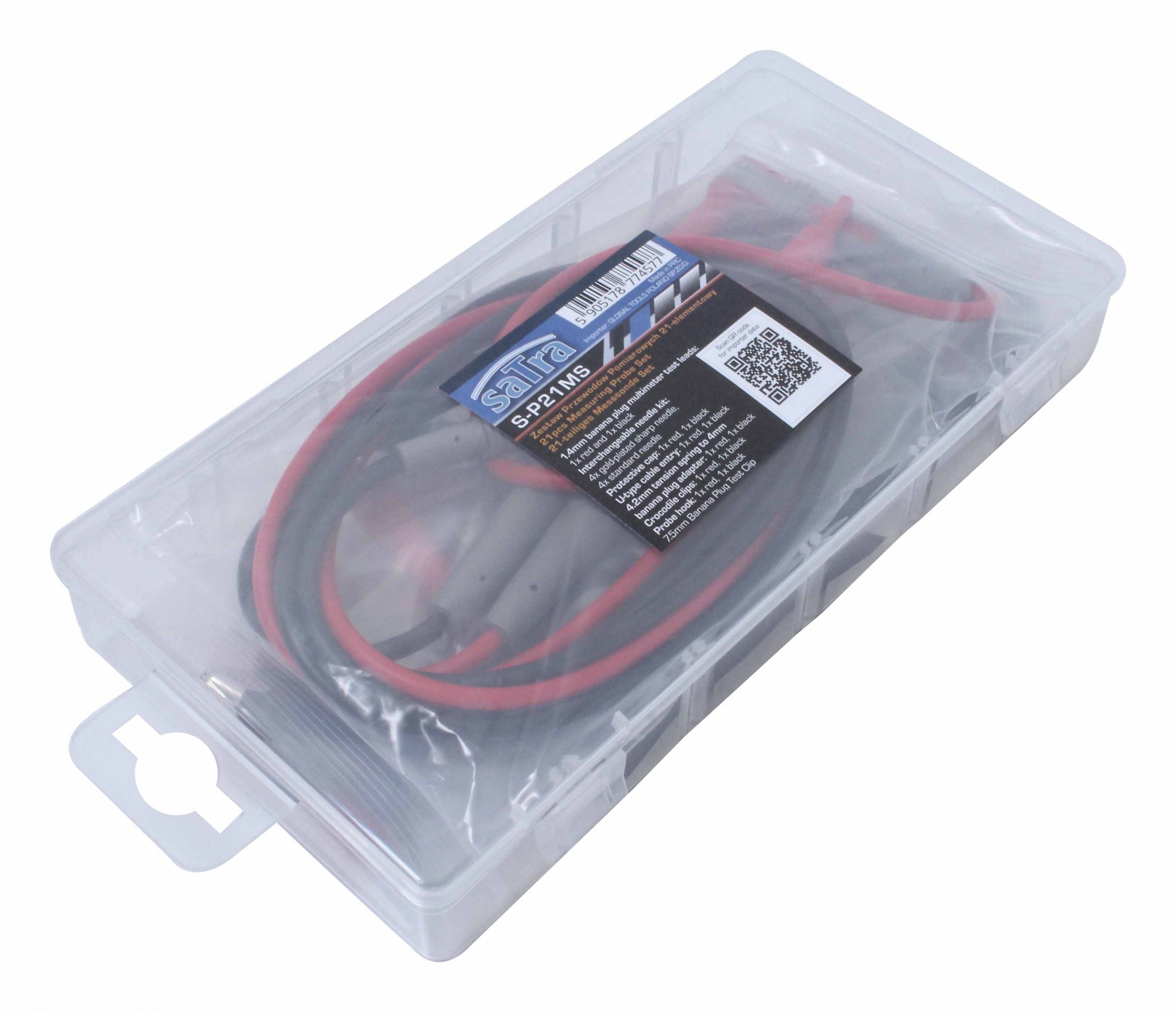 Súprava káblov a príslušenstva pre multimeter 21 kusov satra